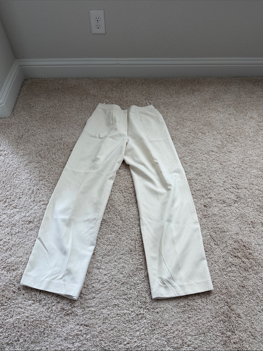 Talbots Off-White Wide Leg Pants